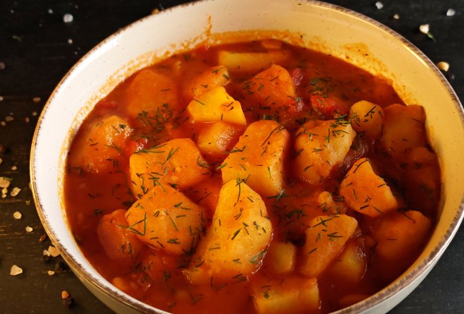 Mâncare de cartofi de post - Rețeta savuroasă și economică