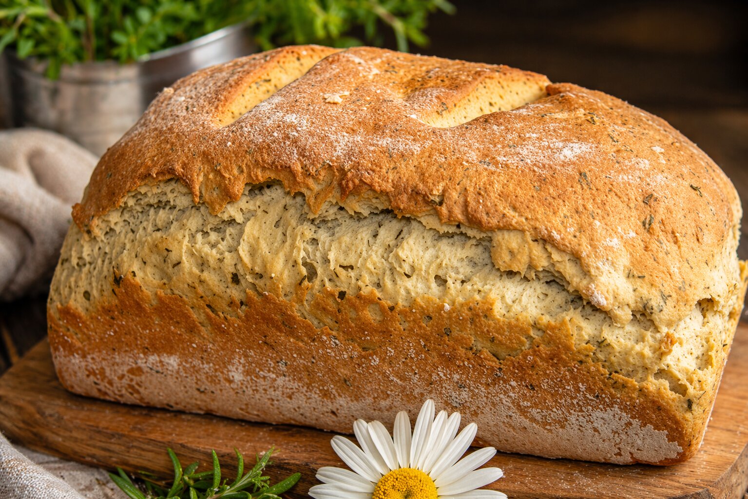 Paine cu ceapa si marar