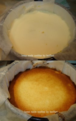 Tort cu piersici si crema de branza