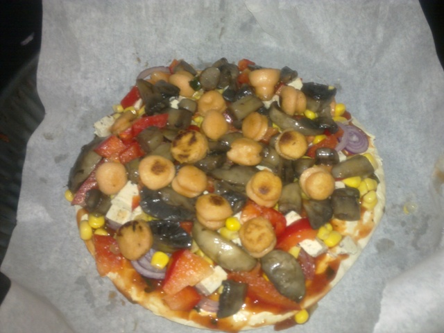 Pizza de post - vegetariana