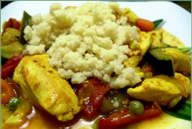 Pui cu legume si cuscus