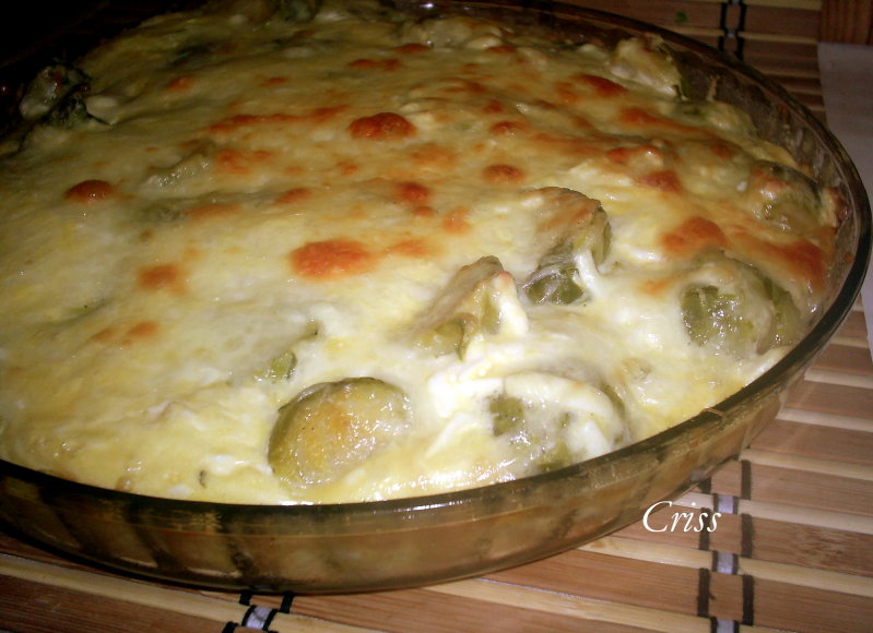 Varza de Bruxelles gratinata