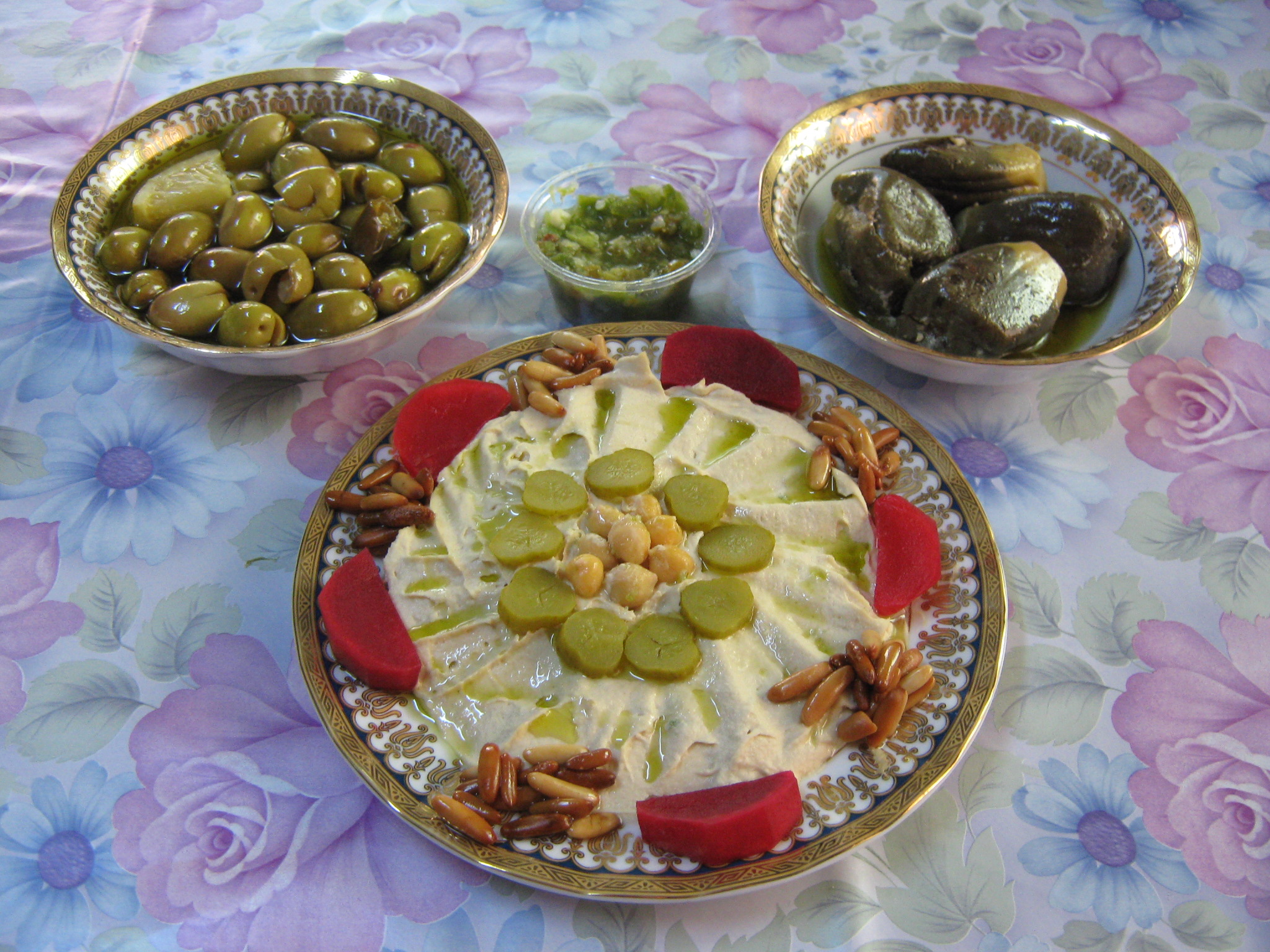 Micul dejun arab-1.Hummus bel tahini-Pasta de naut( de post)