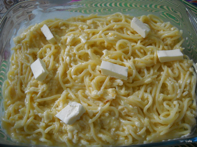 Budinca dulce cu spaghete