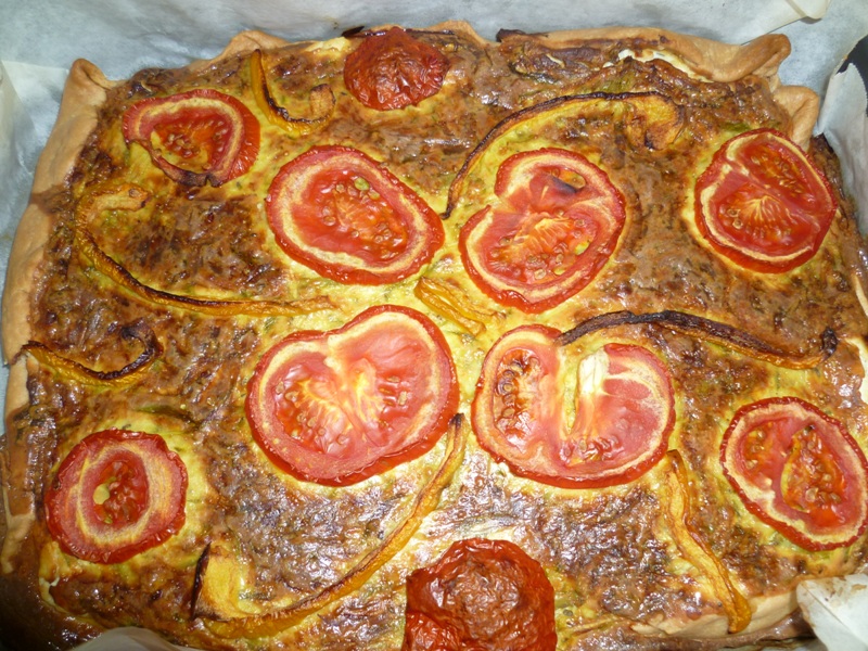 Quiche cu zucchini si ricotta