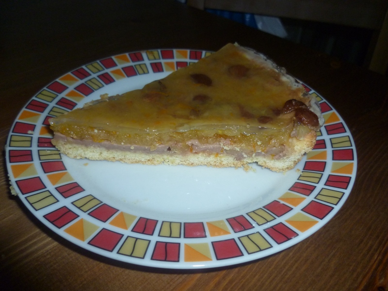 Crostata (tarta) cu mere si panna cotta