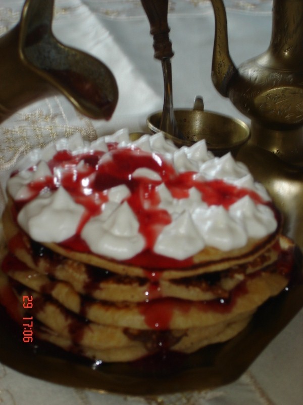 Pancakes cu branza de vaci