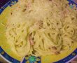 Spaghete carbonara, reţetă cu smantana-0