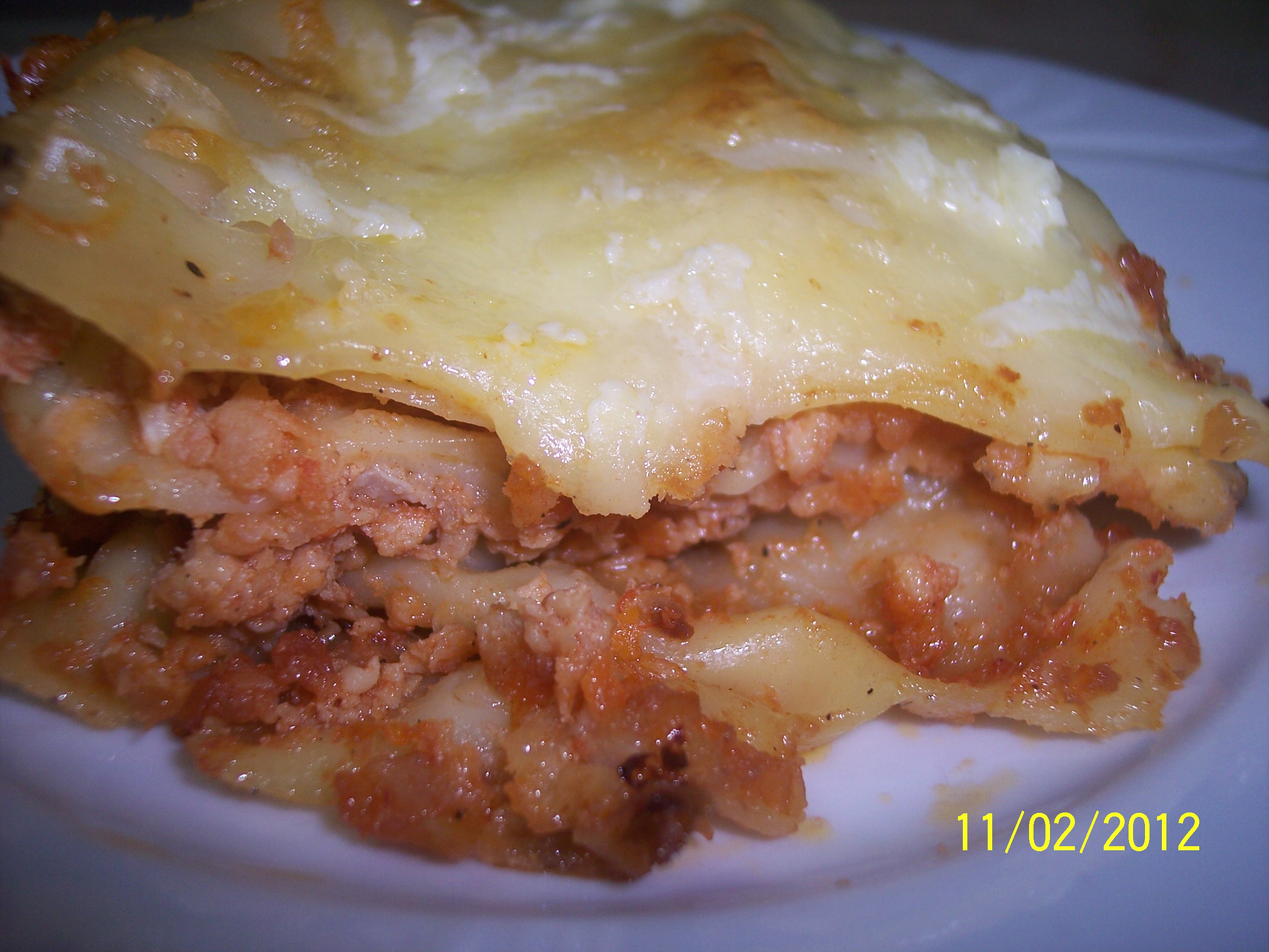 Lasagna cu carne de pui