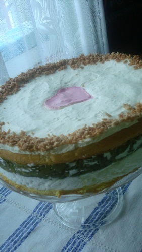Tort cu kiwi si mango