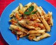 Penne cu ton, legume al dente și capere-4