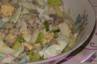 Salata de oua cu carne de miel