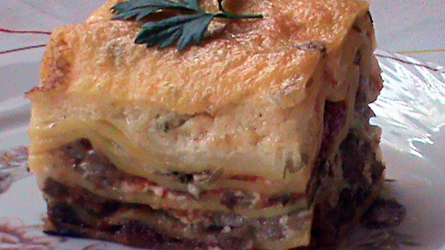 Lasagna cu carne de vita