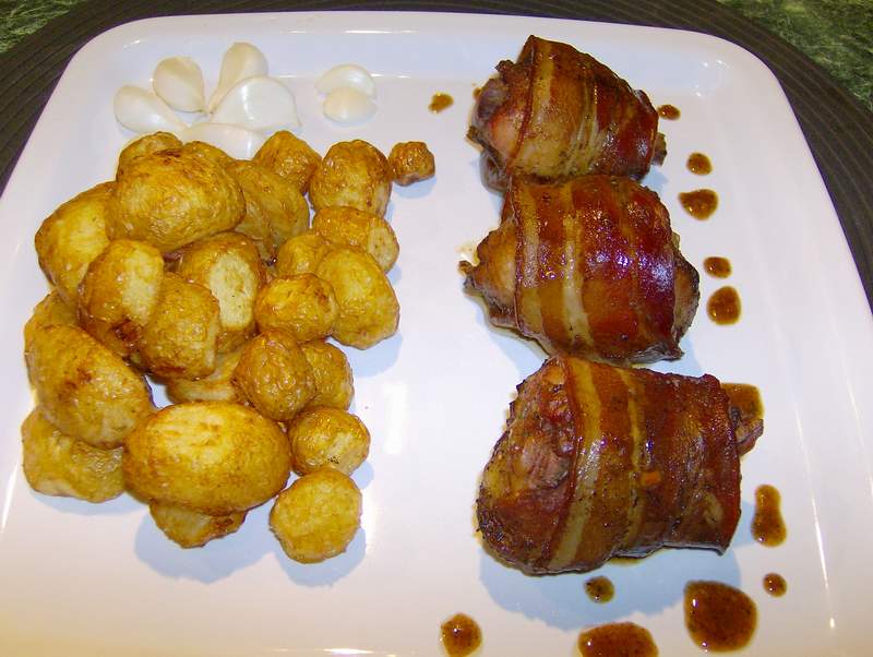 Ciocanele in bacon la cuptor