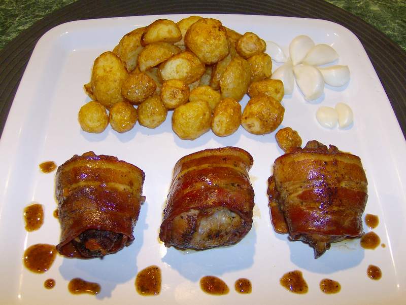 Ciocanele in bacon la cuptor