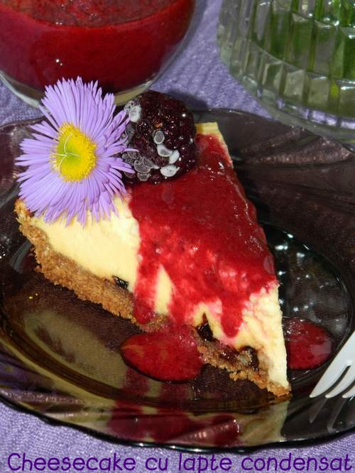 Cheesecake cu lapte condensat ( Copt)