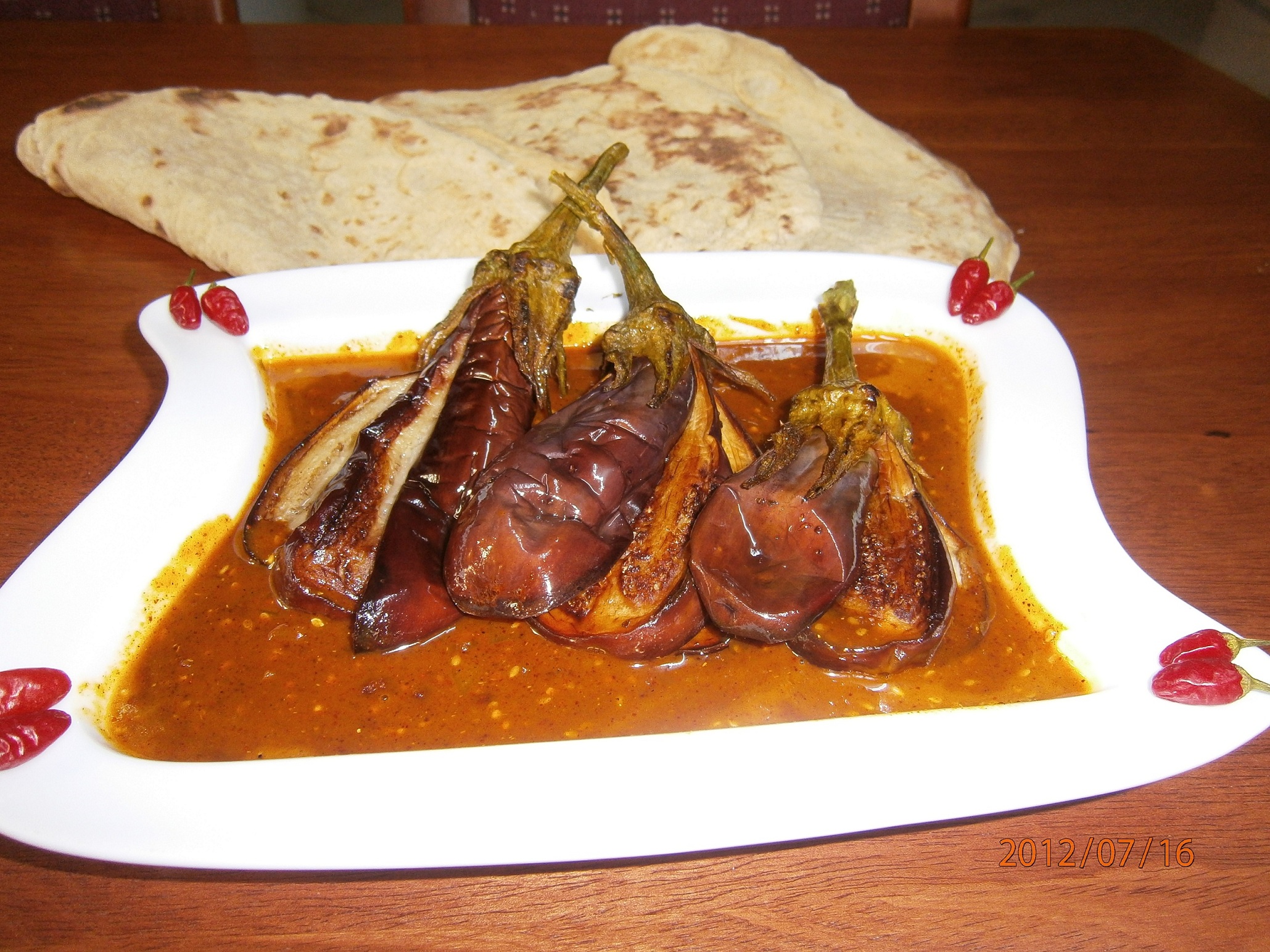 Curry cu vinete si susan-“Fried brinjal sesame curry”-reteta  srilankeza