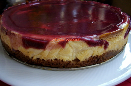 Cheesecake marmorat a la Simona Anomiss