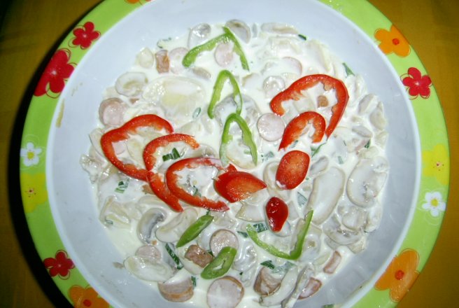 Salata de ciuperci cu cremwusti