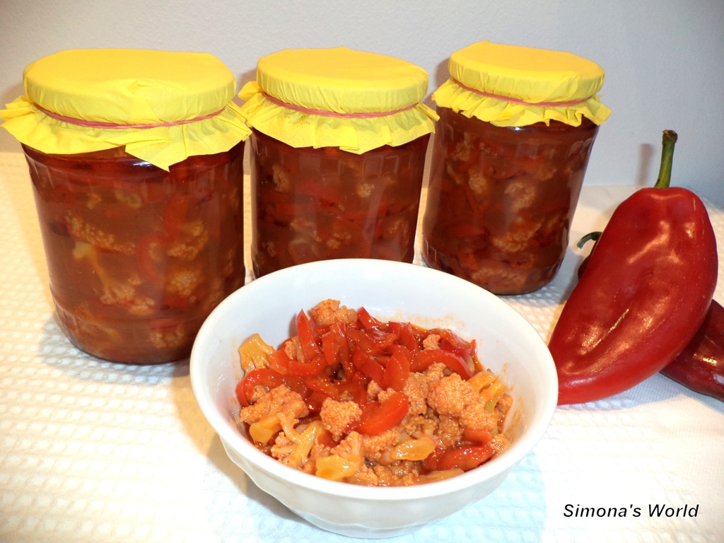 Salata de conopida cu ardei