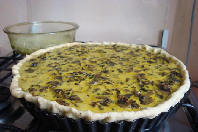 Quiche cu ciuperci