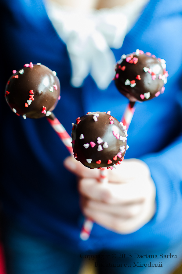 Cake pops de Valentine's Day