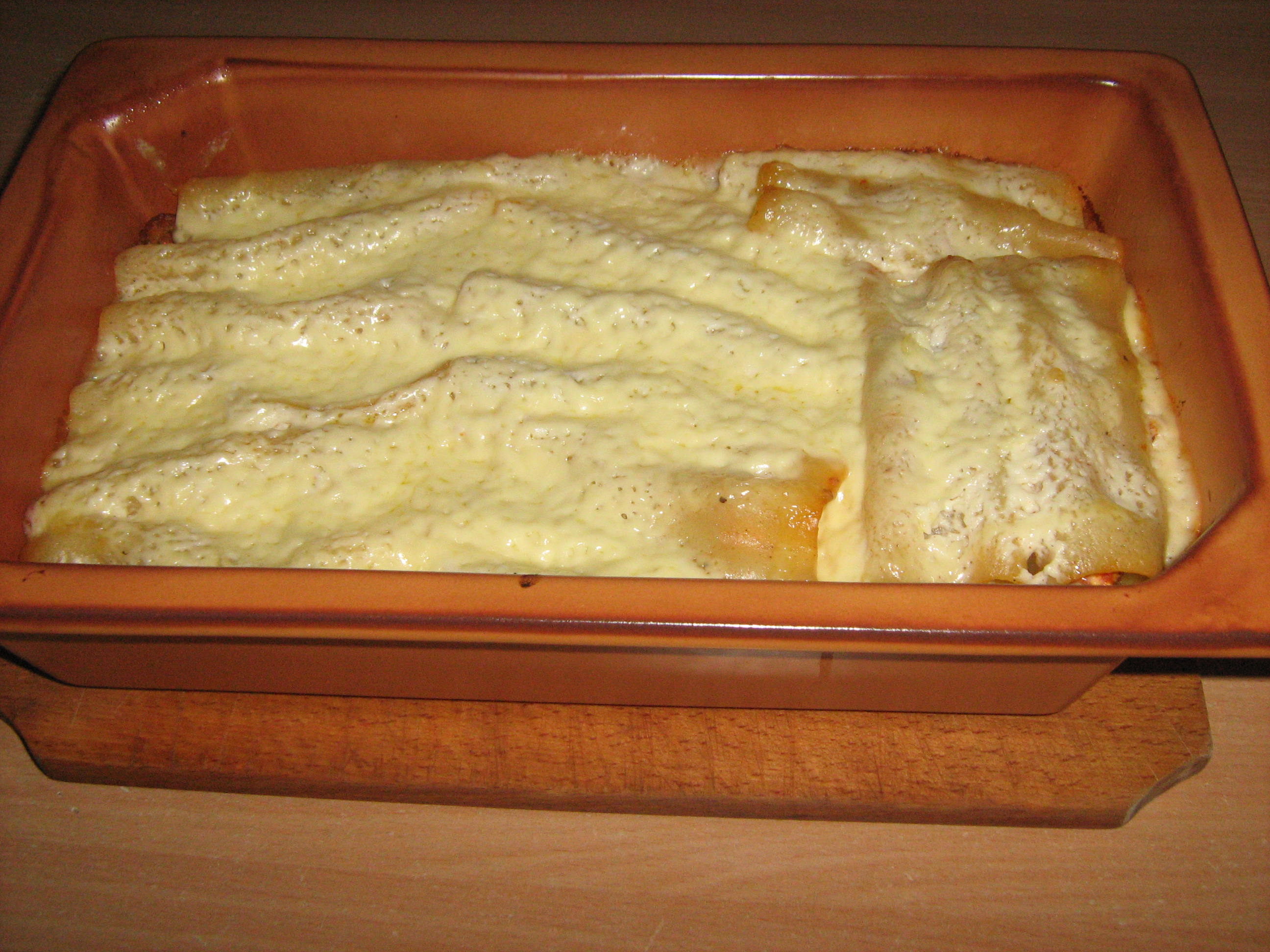 Cannelloni cu carne de pui