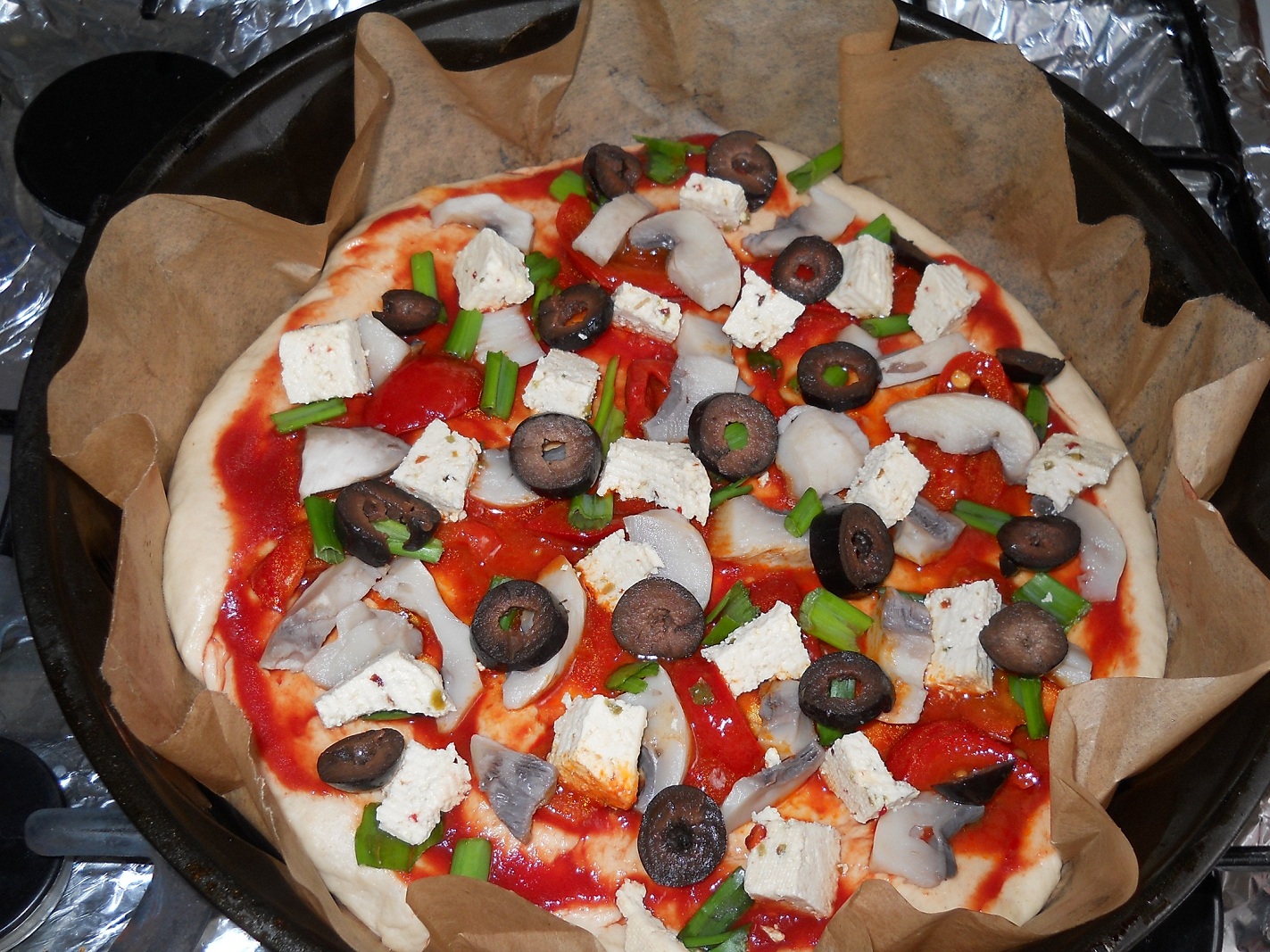 Pizza cu tofu