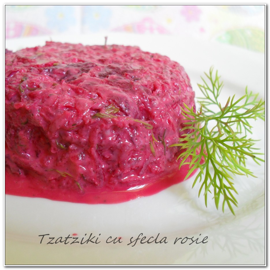 Tzatziki cu sfecla rosie