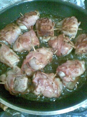 Muschiulet de porc invelit in bacon