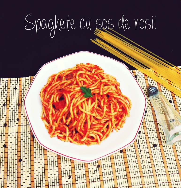 Spaghete cu sos de rosii