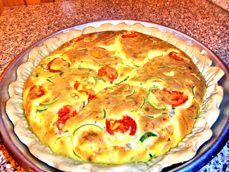 Quiche cu zucchini