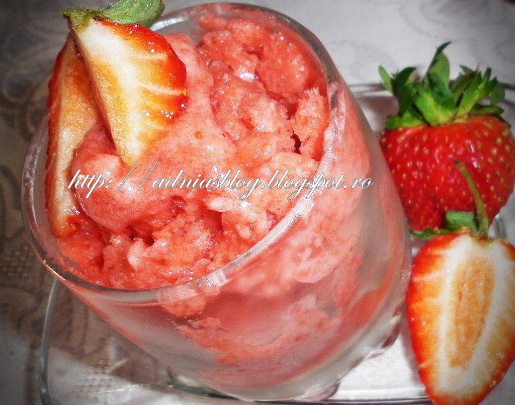 Sorbet de capsuni