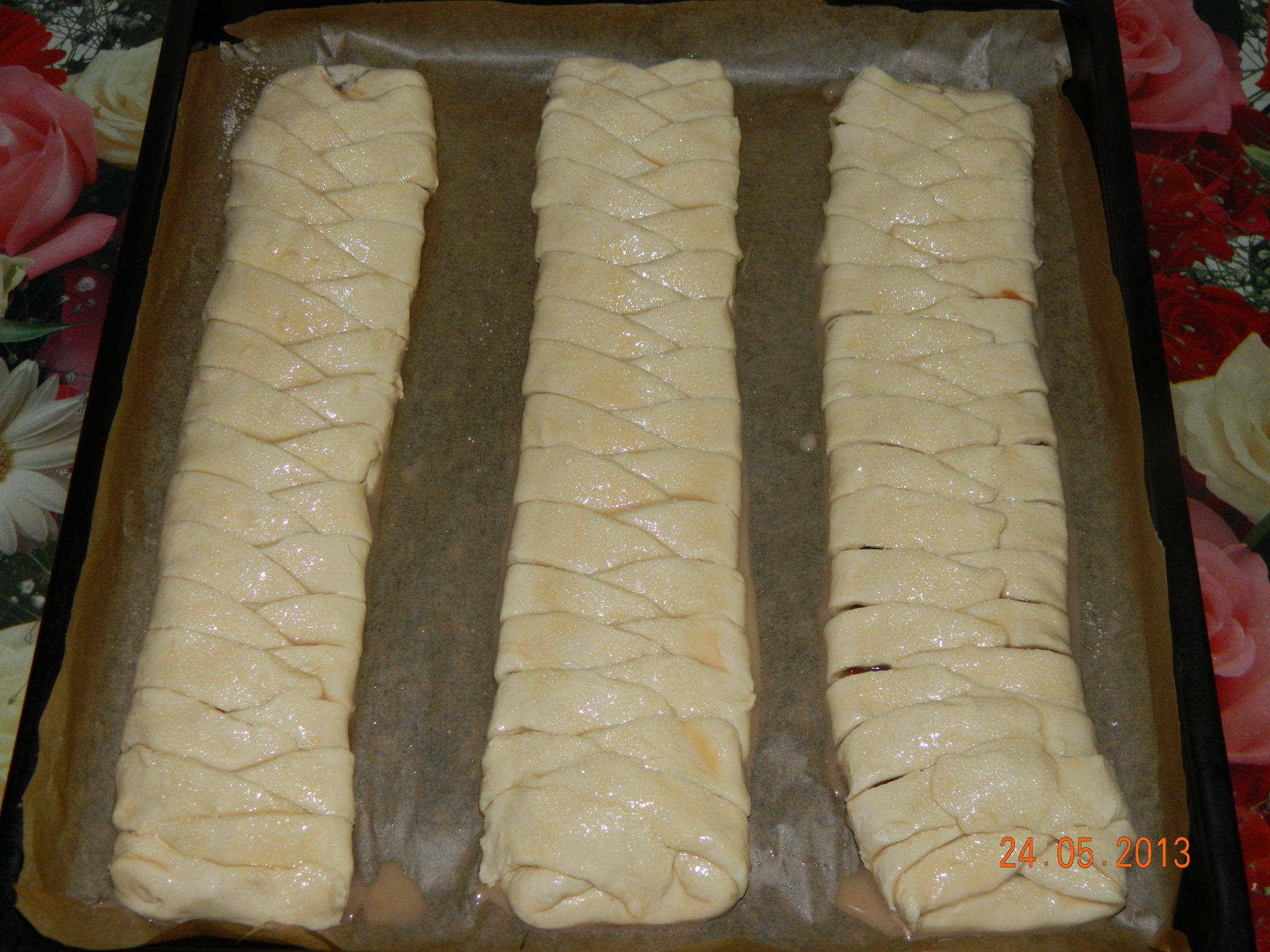 Strudel gigant cu ciocolata