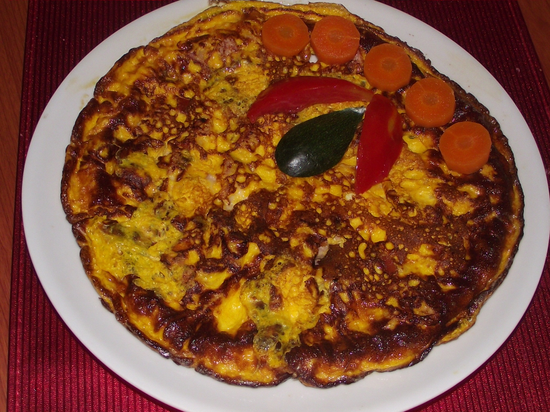 Frittata (Omleta) cu sunca si cascaval