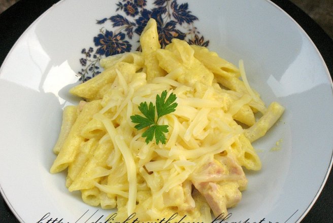 Penne carbonara