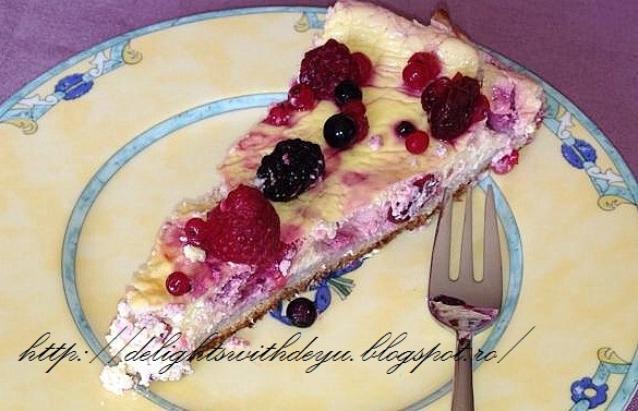 Cheesecake cu fructe de padure Dukan