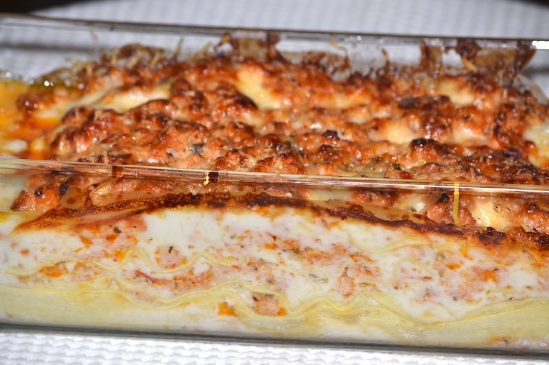 Lasagna cu carne de curcan