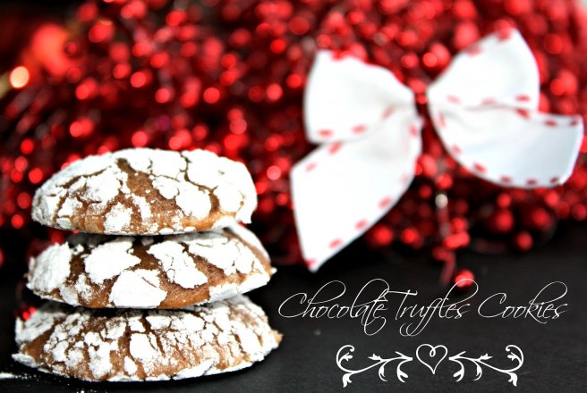 Chocolate truffles cookies