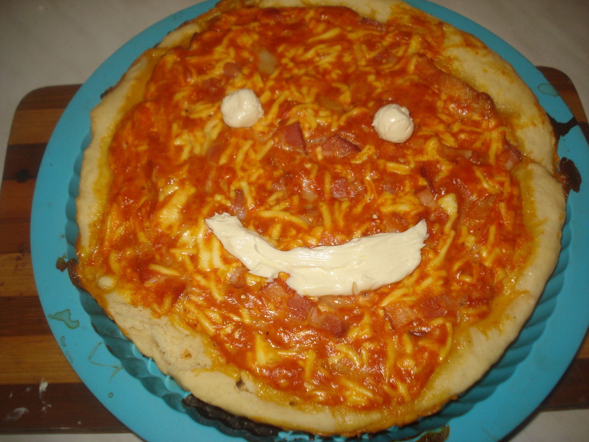 Pizza cu afumatura