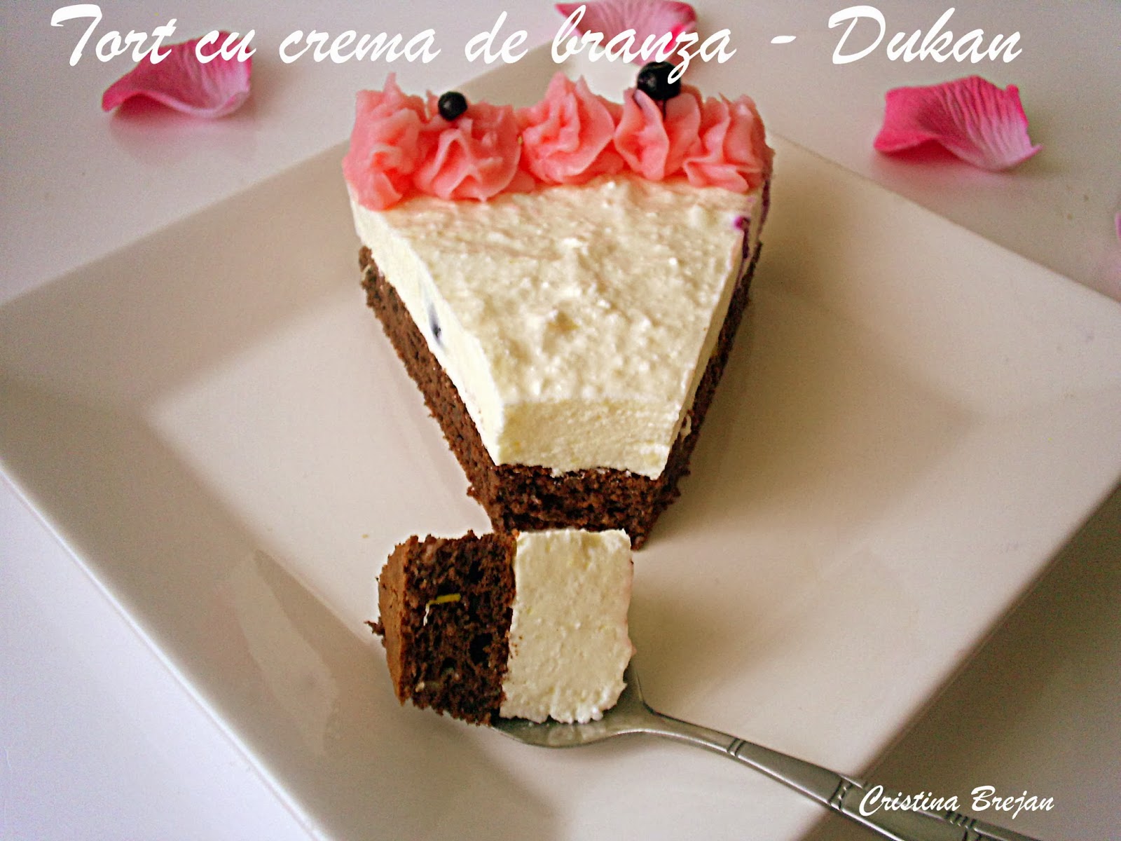 Tort cu crema de branza - Dukan