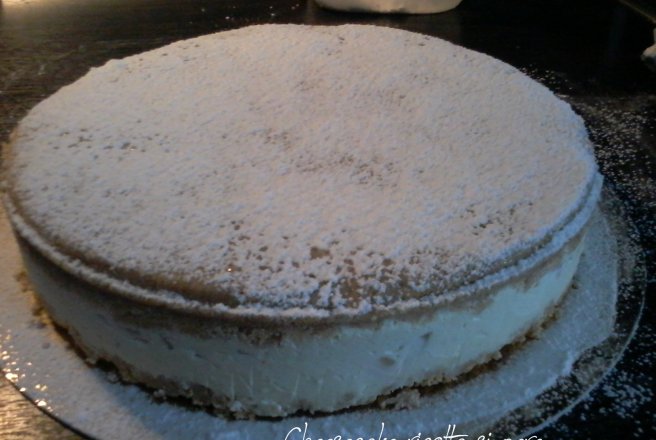 Cheesecake cu ricotta si pere