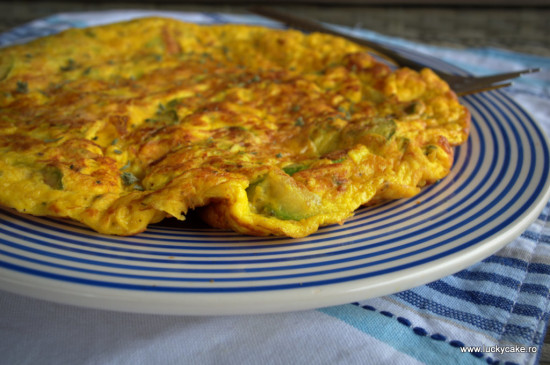 Fritatta cu iaurt si dovlecei