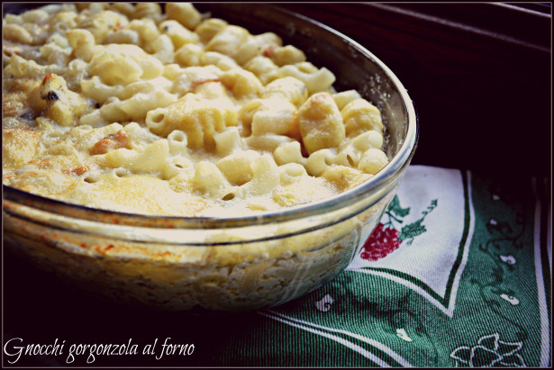 Gnocchi con gorgonzola al forno