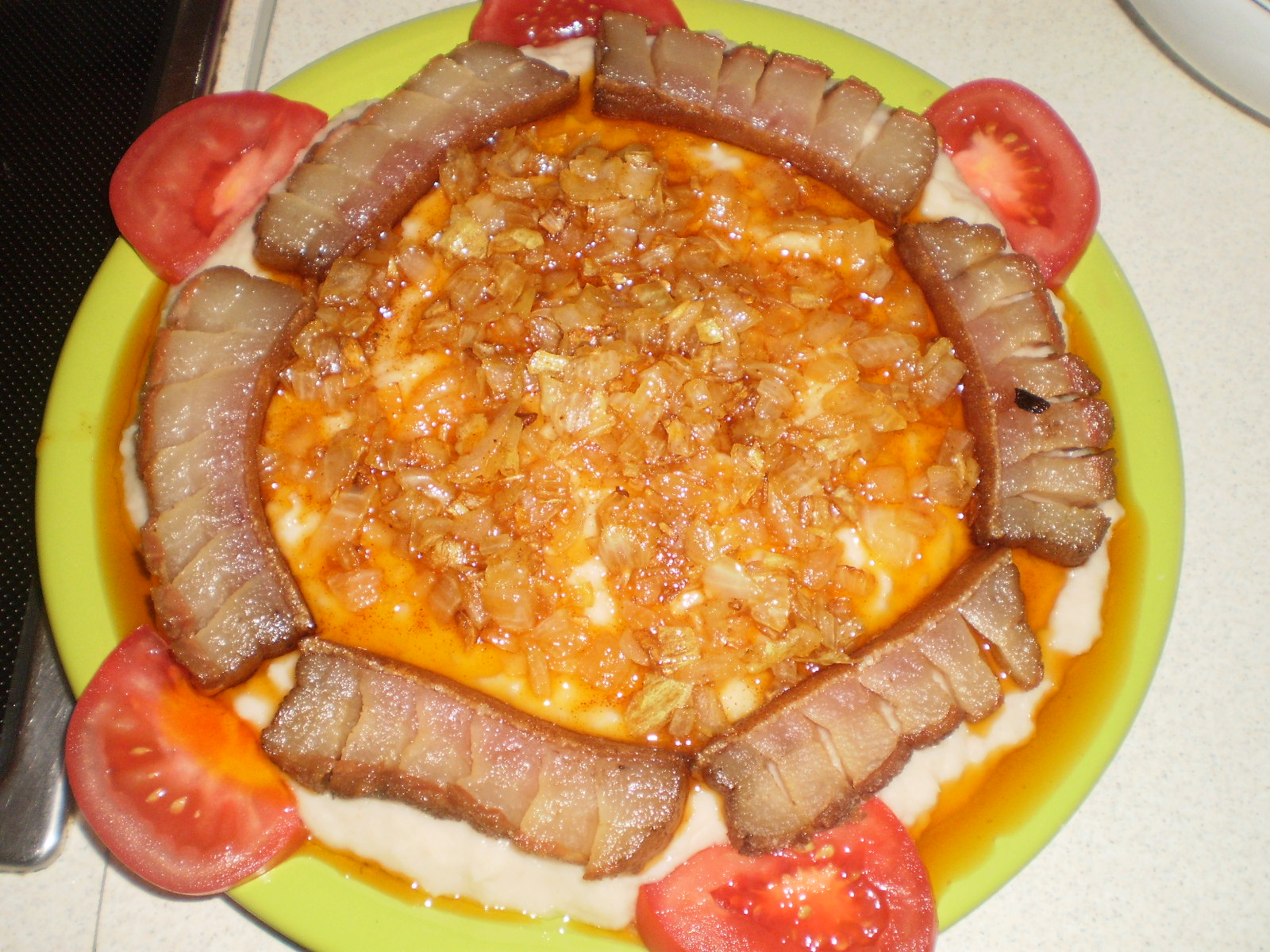 Fasole batuta cu slanina