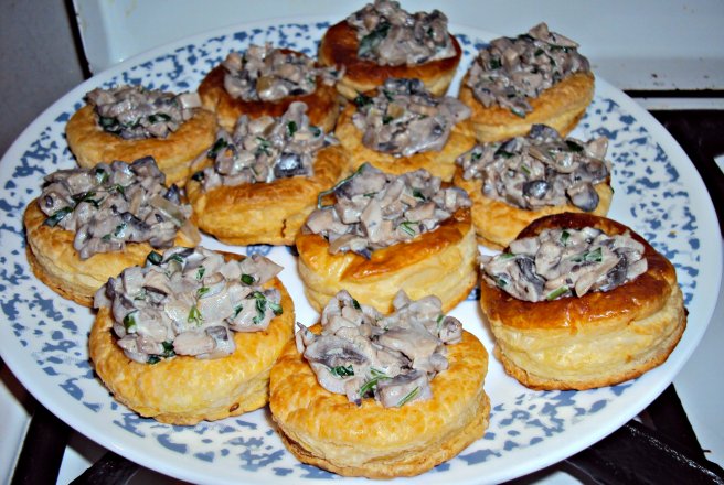 Vol au vent cu ciuperci