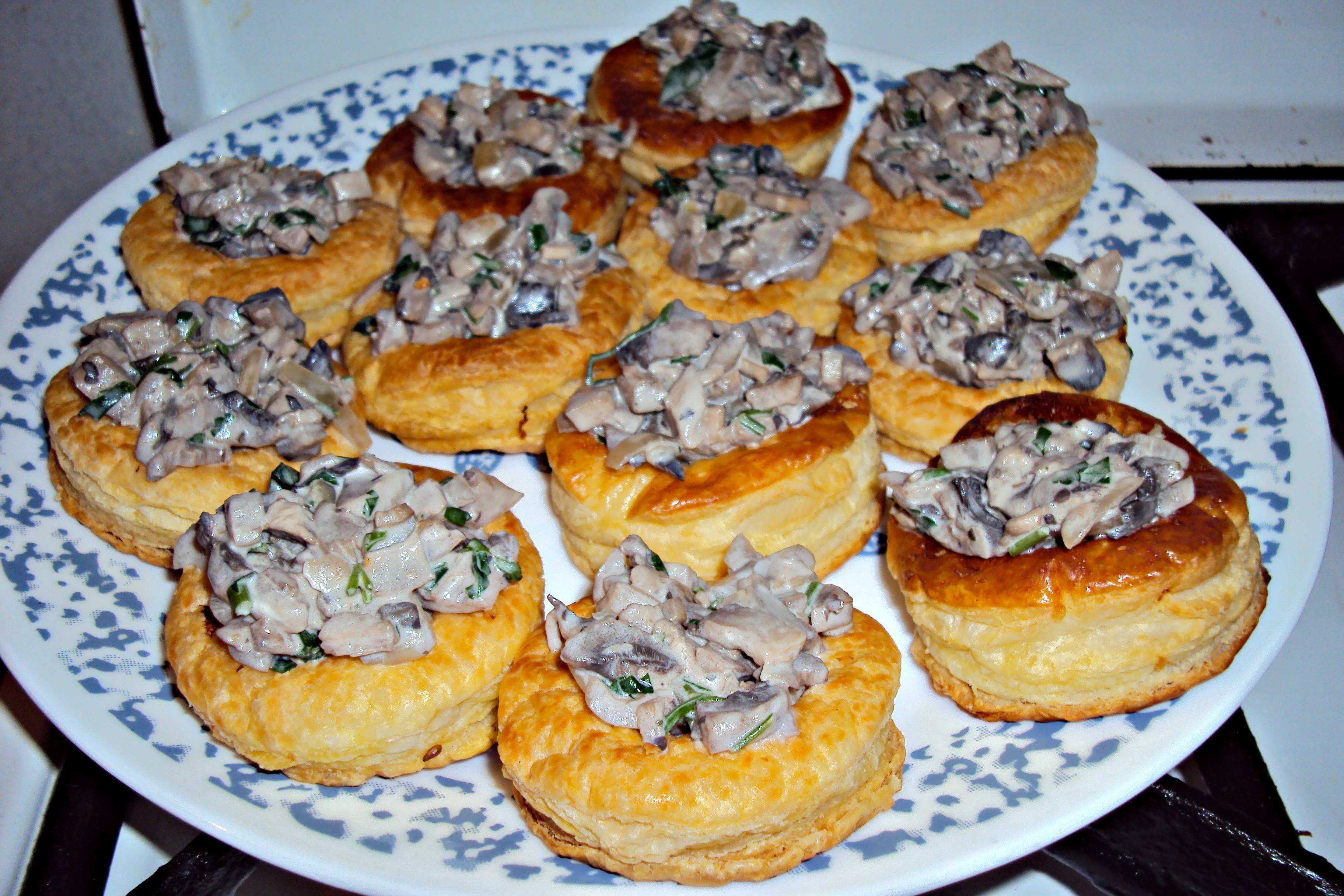 Vol au vent cu ciuperci