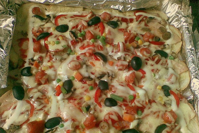 Pizza din felii de paine (2)