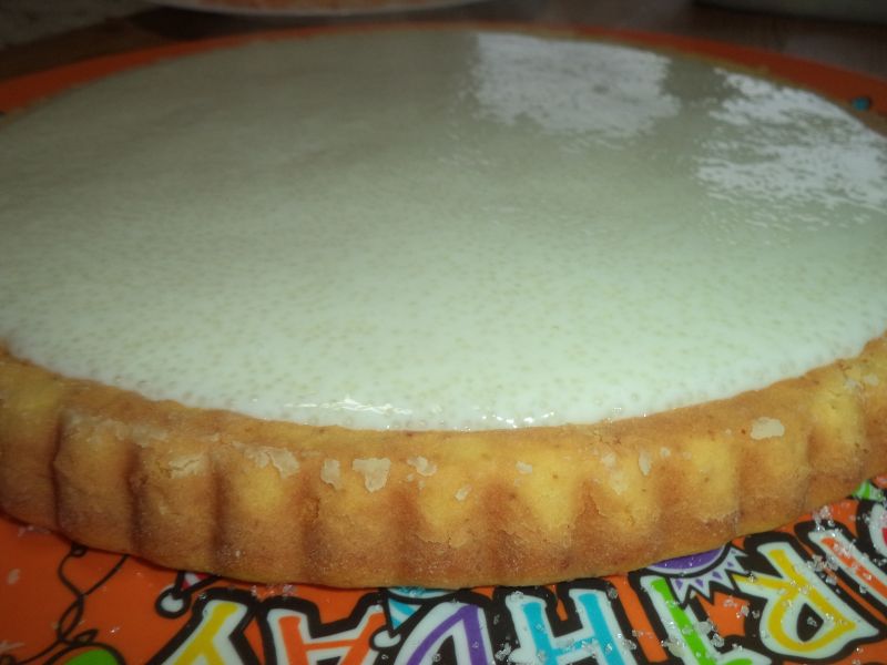 Tarta cu fructe si crema de lapte cu tapioca