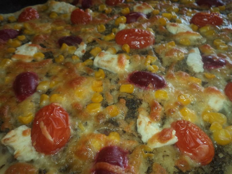 Focaccia colorata